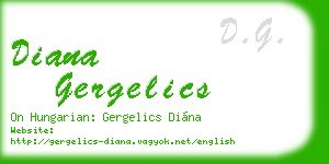 diana gergelics business card