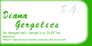 diana gergelics business card